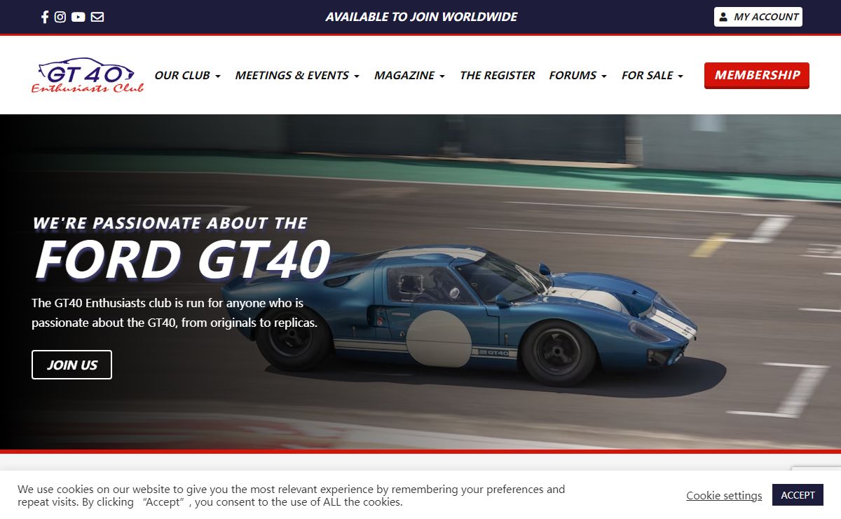 GT40 Enthusiasts Club - The global club for GT40 owners and enthusiasts