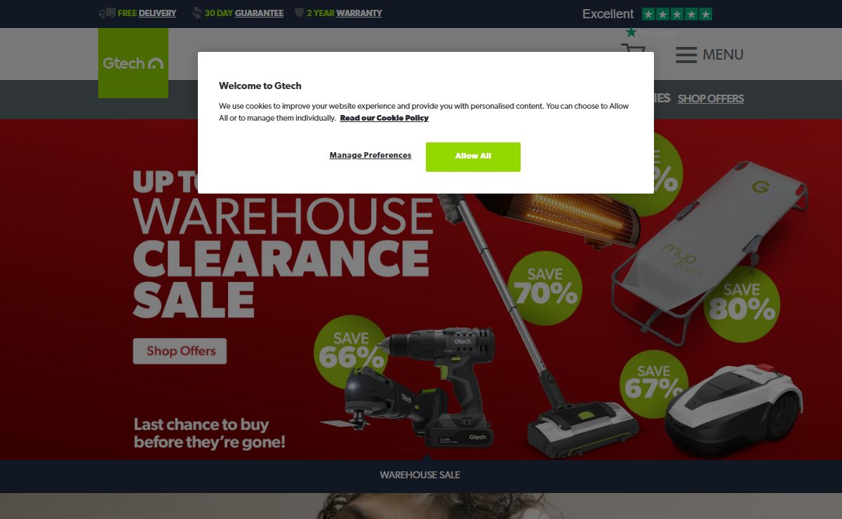 Gtech UK Official: Vacuum Cleaners, Home, Gardening, DIY & Hair Care