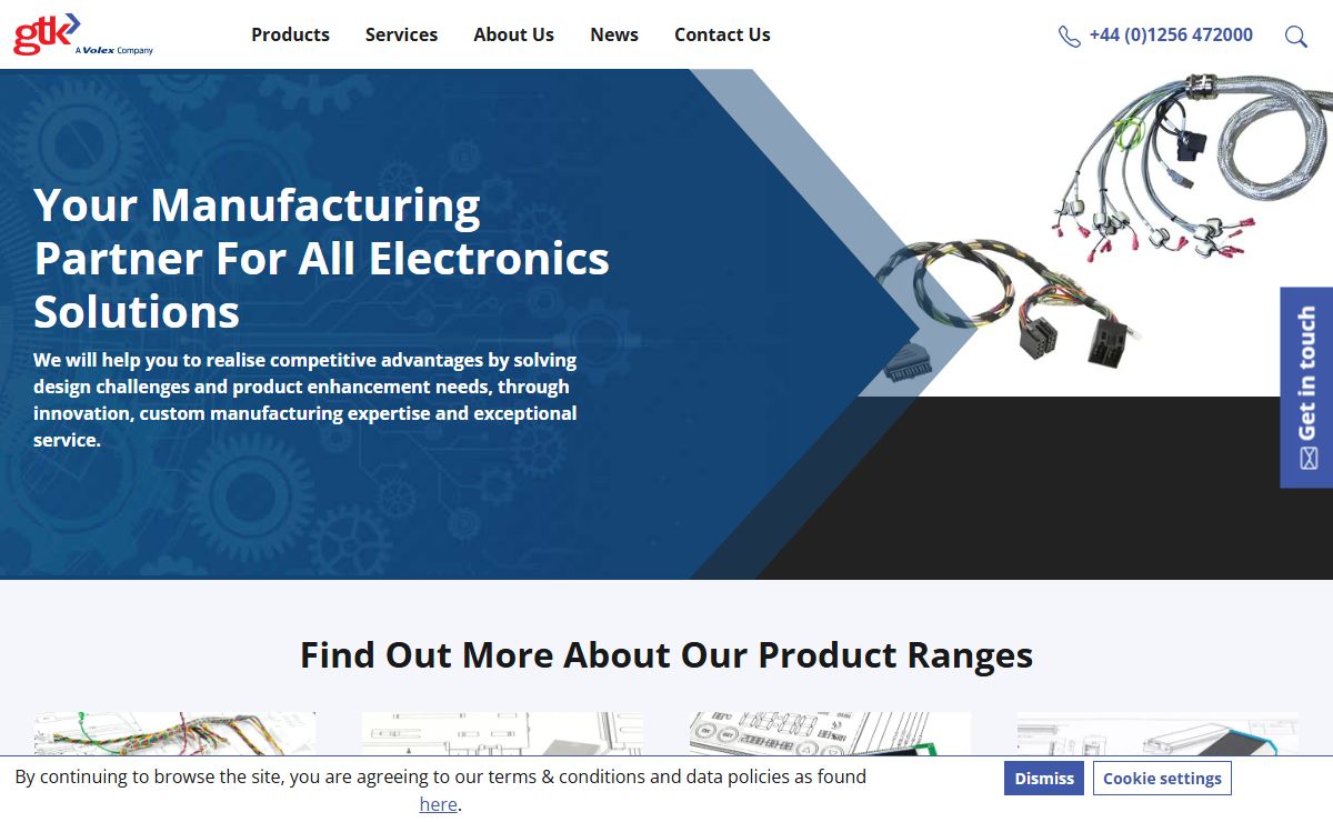 GTK UK | Cable Assemblies, Connectors, Displays and Manufacturing Solutions