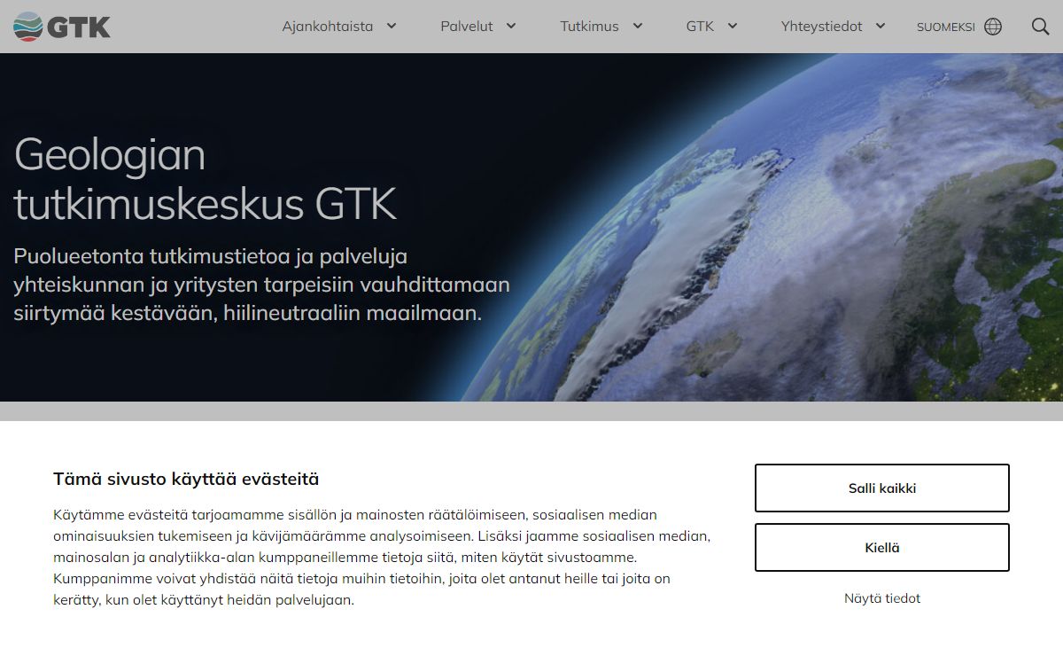 Geologian tutkimuskeskus GTK - Ratkaisuja vauhdittamaan siirtymää kestävään, hiilineutraaliin maailmaan | —