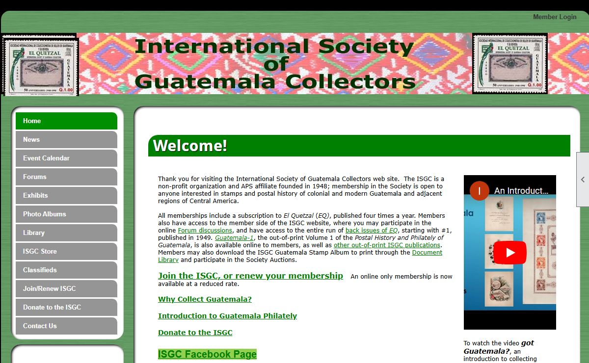 Home - International Society of Guatemala Collectors