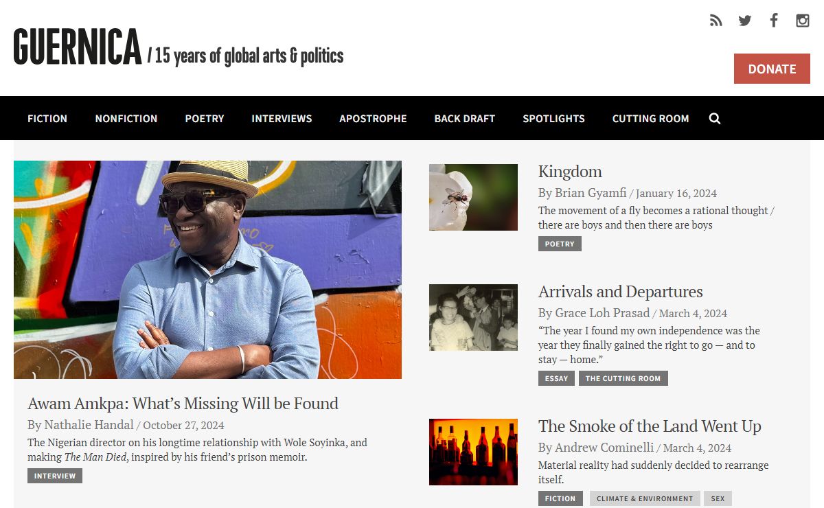 Guernica – A Magazine of Global Arts & Politics