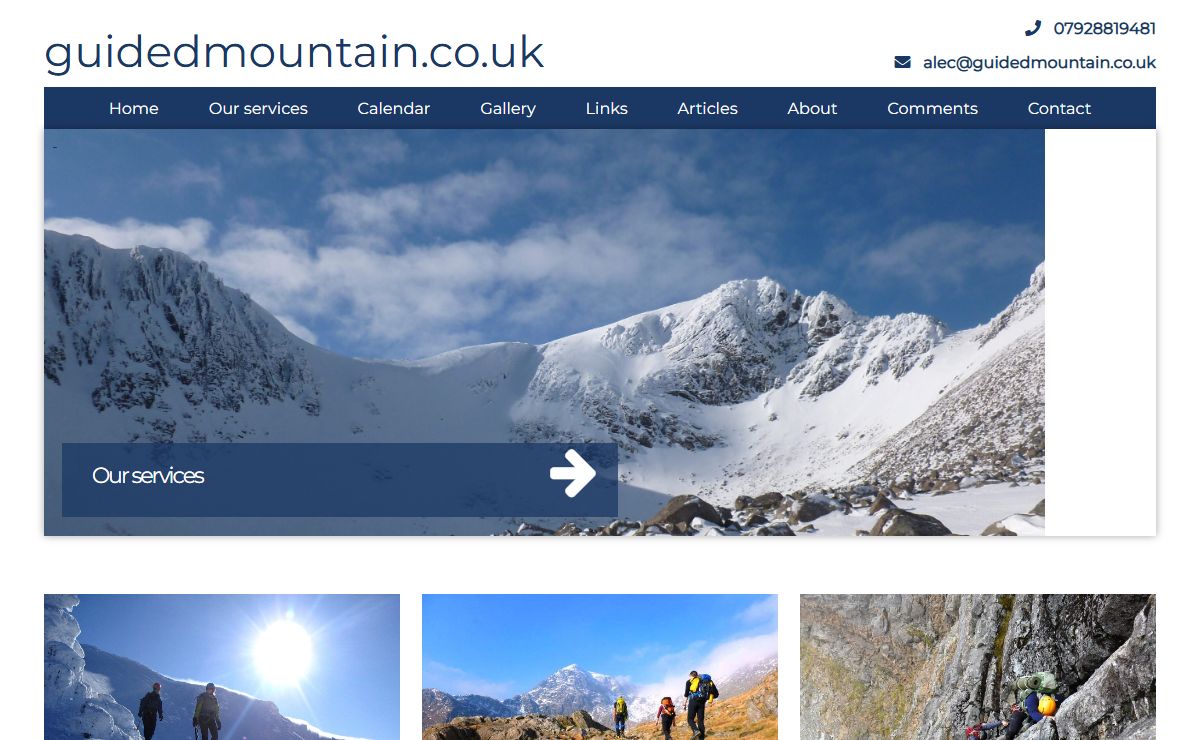 Rock climbing and mountaineering skills courses in the UK