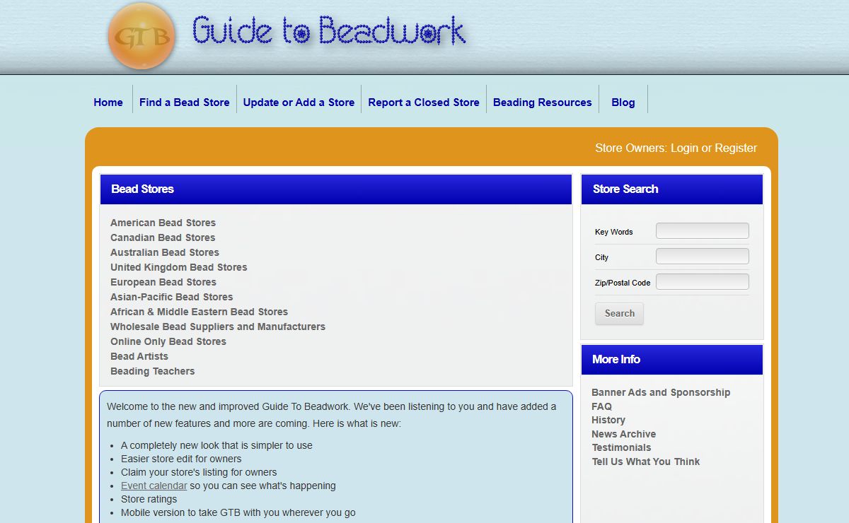 Find Local Bead Stores, Retail Bead Shops and Online Bead Sellers | Guide To Beadwork Listings Directory