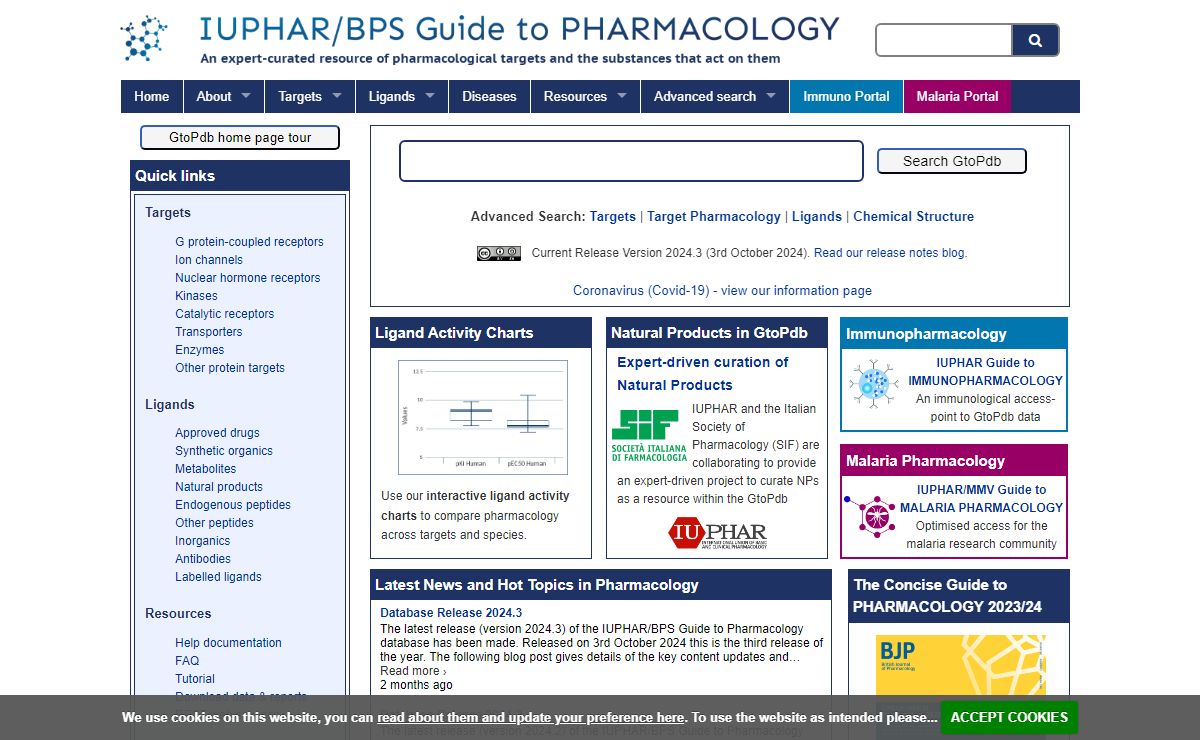 Home | IUPHAR/BPS Guide to PHARMACOLOGY