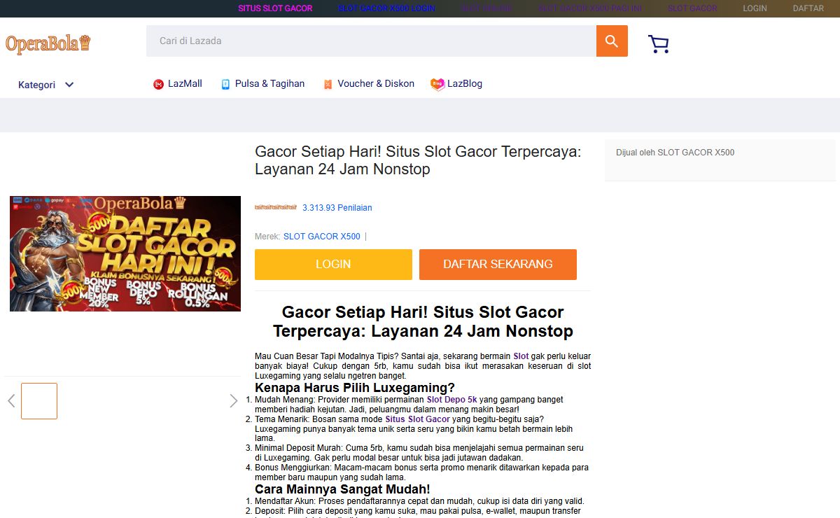 Gacor Setiap Hari! Situs Slot Gacor Terpercaya: Layanan 24 Jam Nonstop
