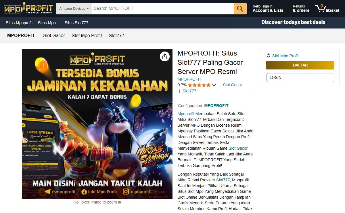 MPOPROFIT: Situs Slot777 Paling Gacor Server MPO Resmi