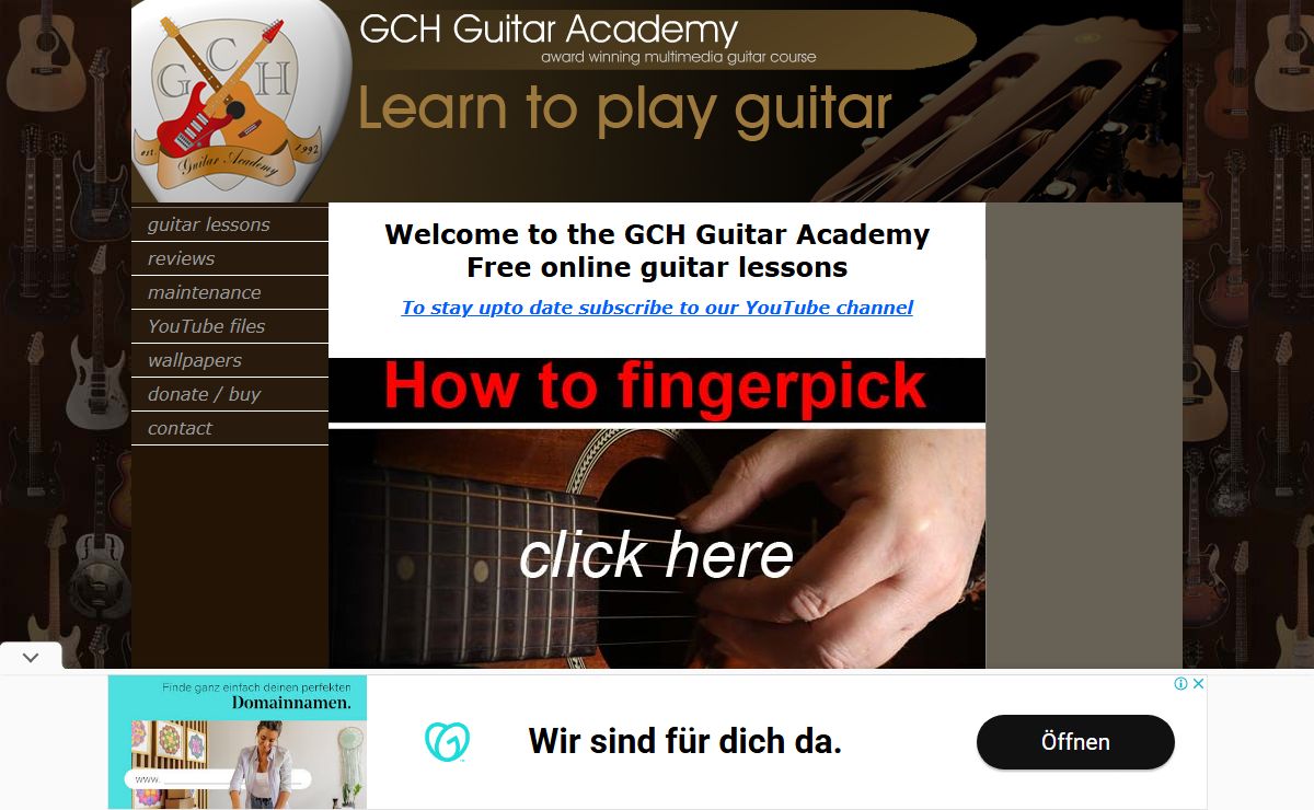 GCH Guitar Academy, free online guitar lessons for beginners