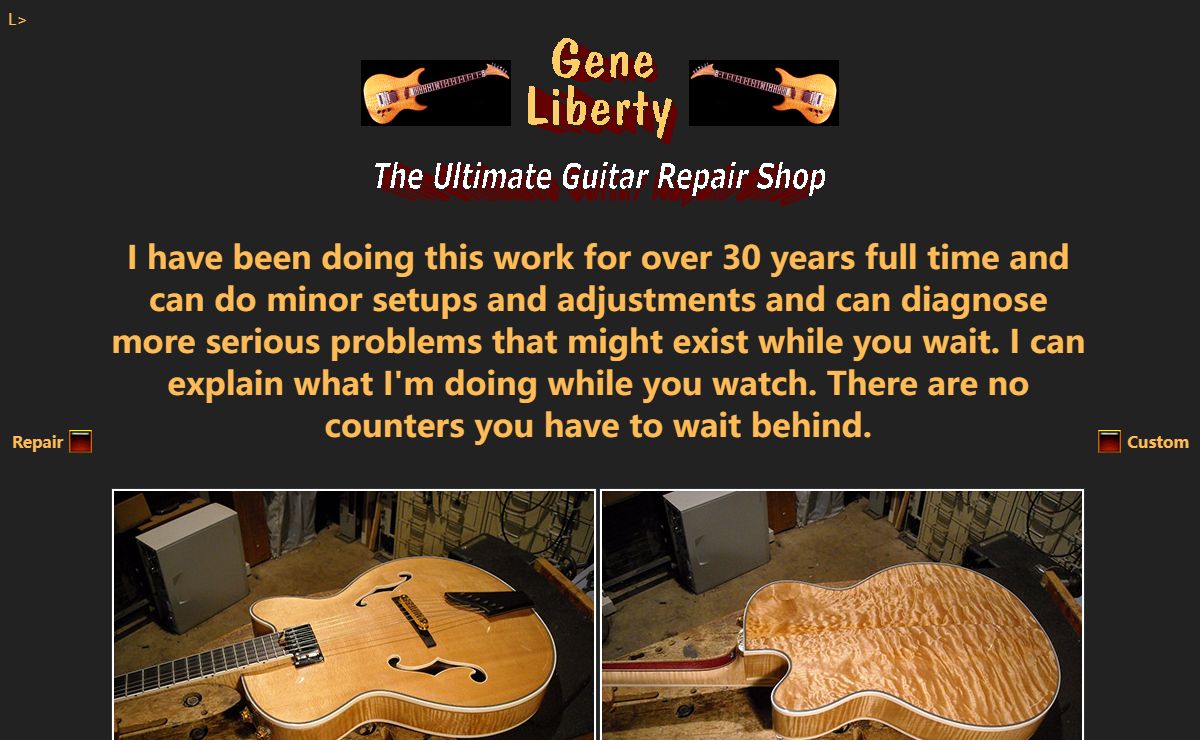 Gene Liberty luthier Guitar Repair