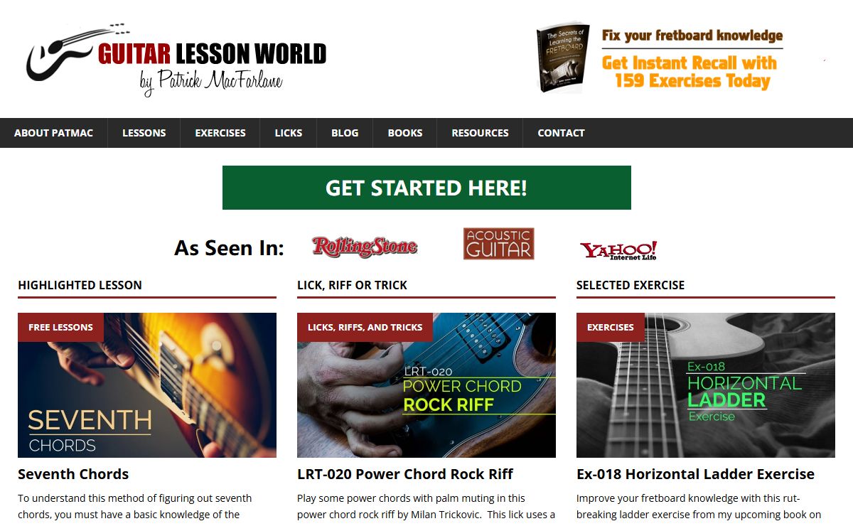 Free Online Guitar Lessons - Guitar Lesson World