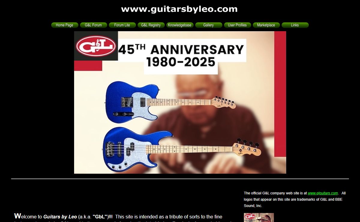 The G&L Enthusiasts Website