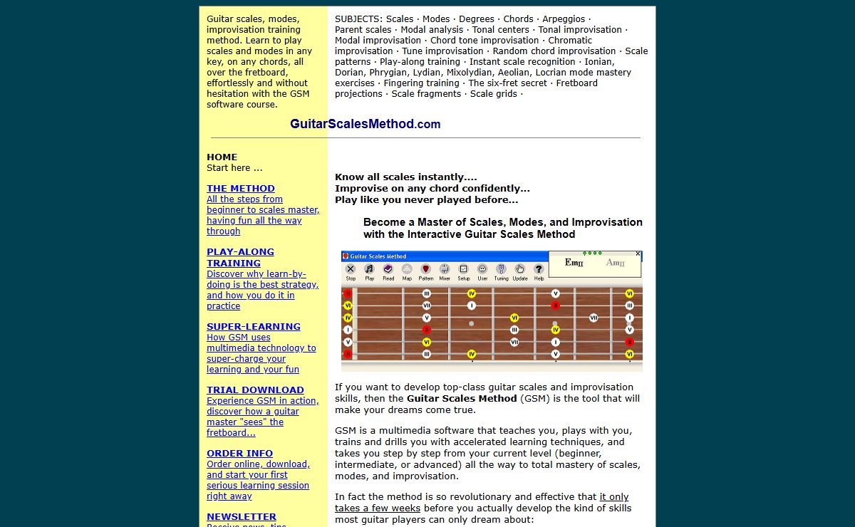 Guitar Scales Method - Home