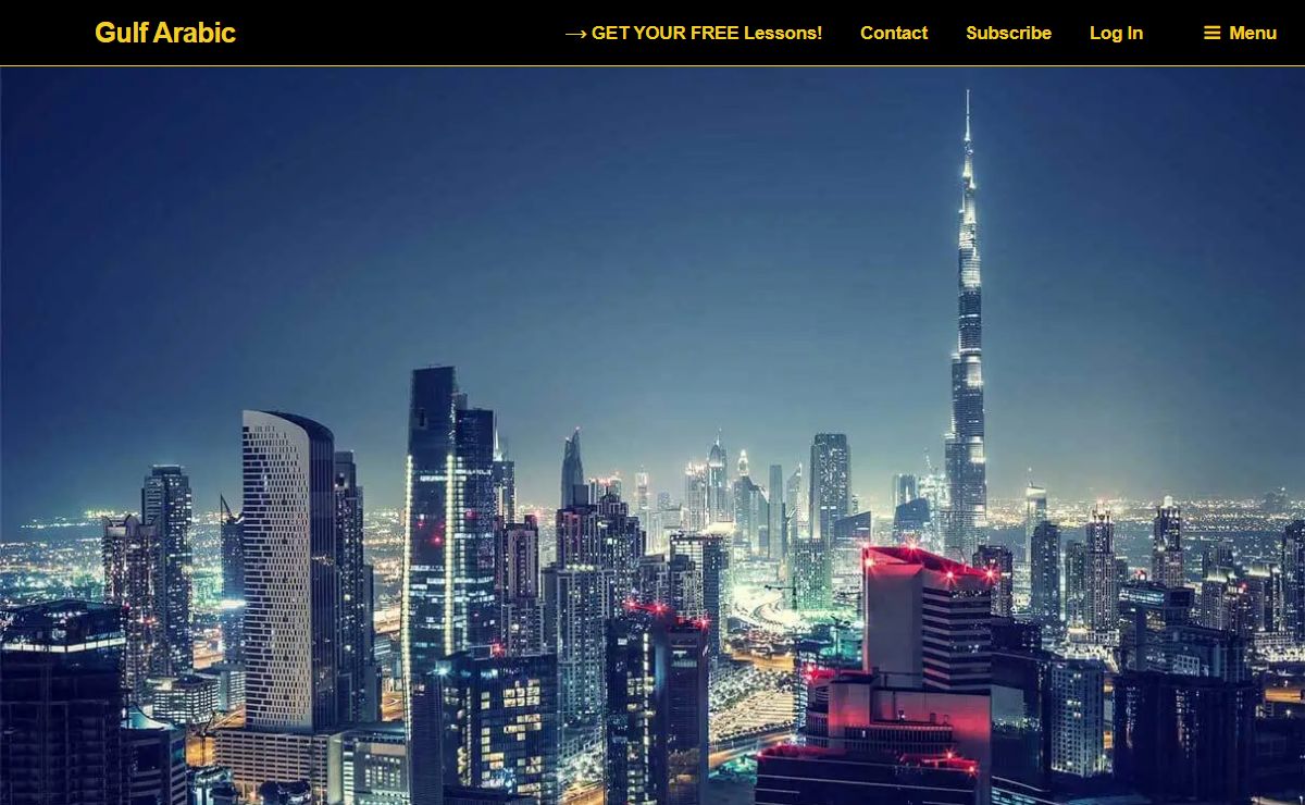 Learn Arabic online with the #1 platform. | Gulf Arabic E-learning System