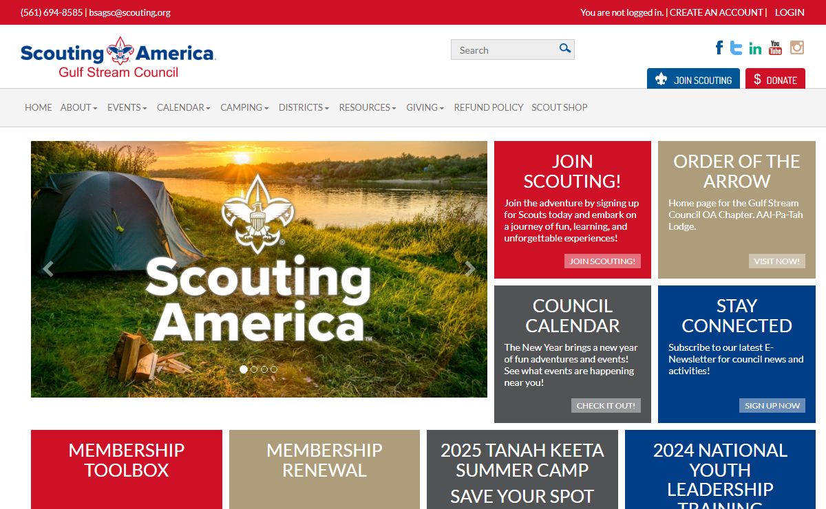 Gulf Stream Council, BSA