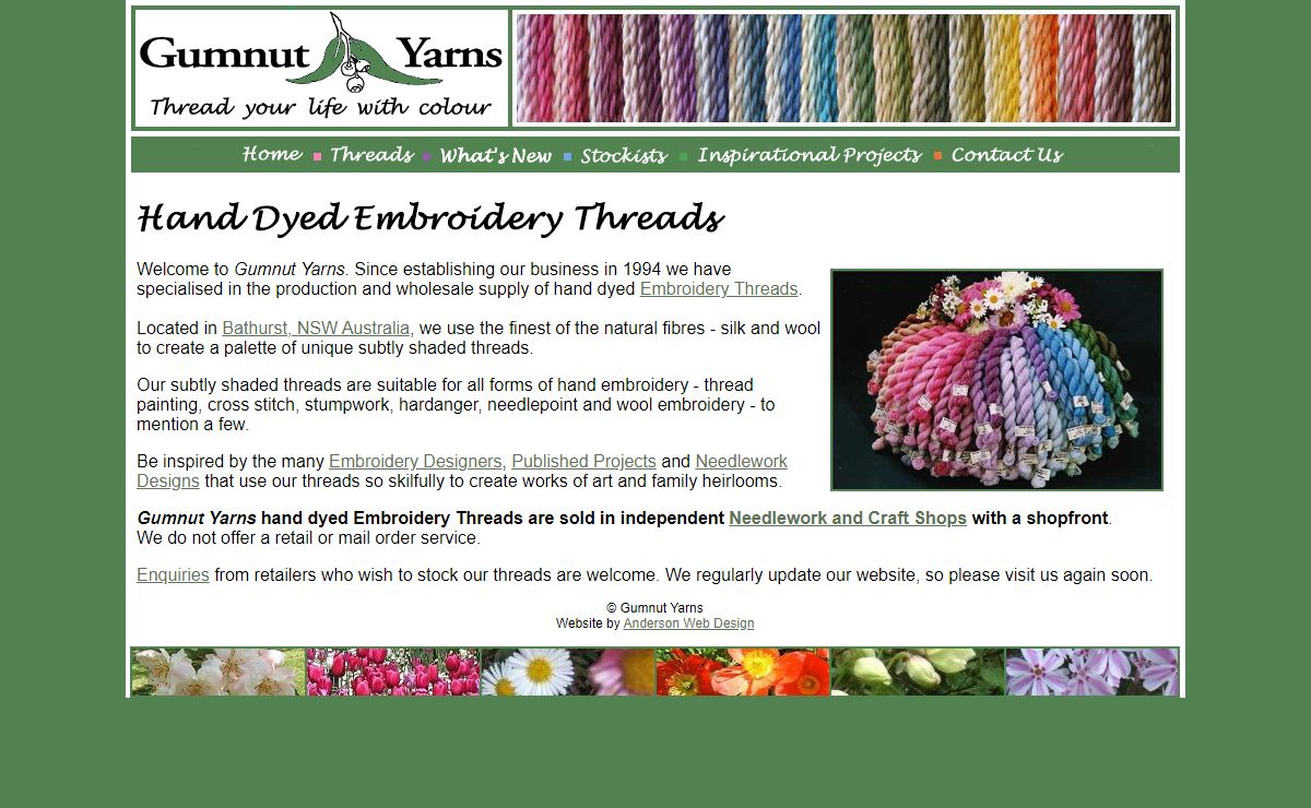 Gumnut Yarns - Hand dyed silk, mohair and wool embroidery thread