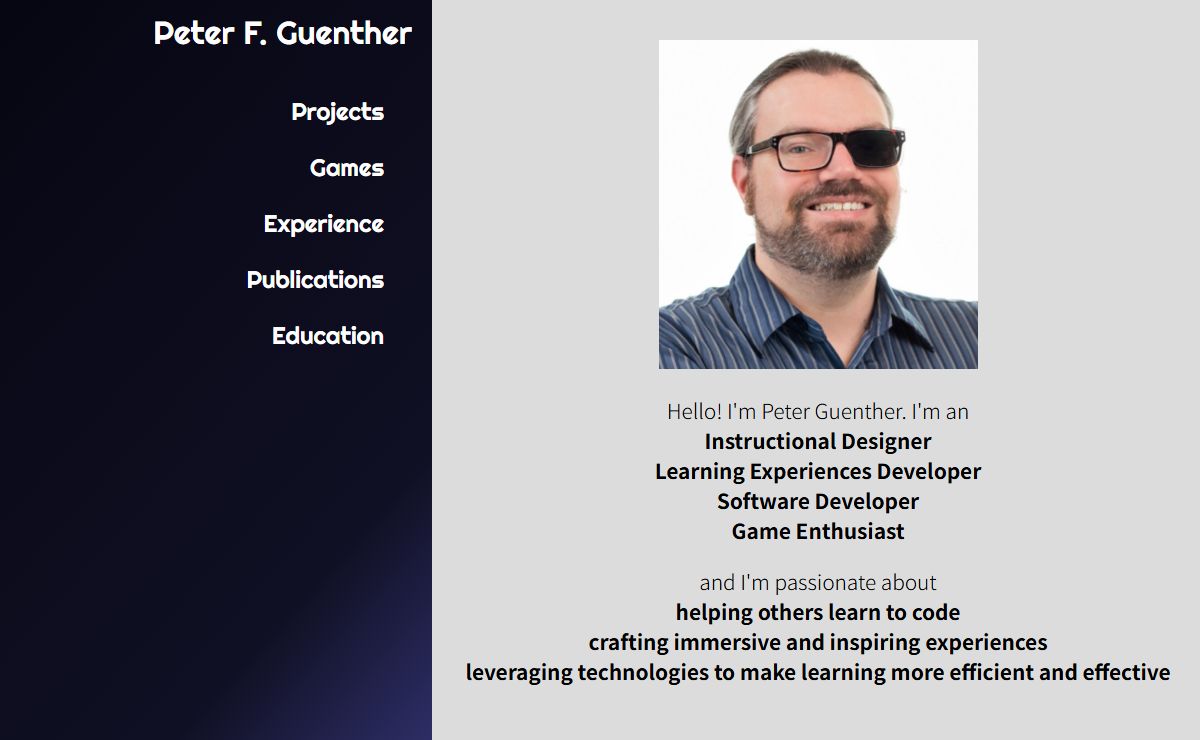 Peter Guenther: Homepage