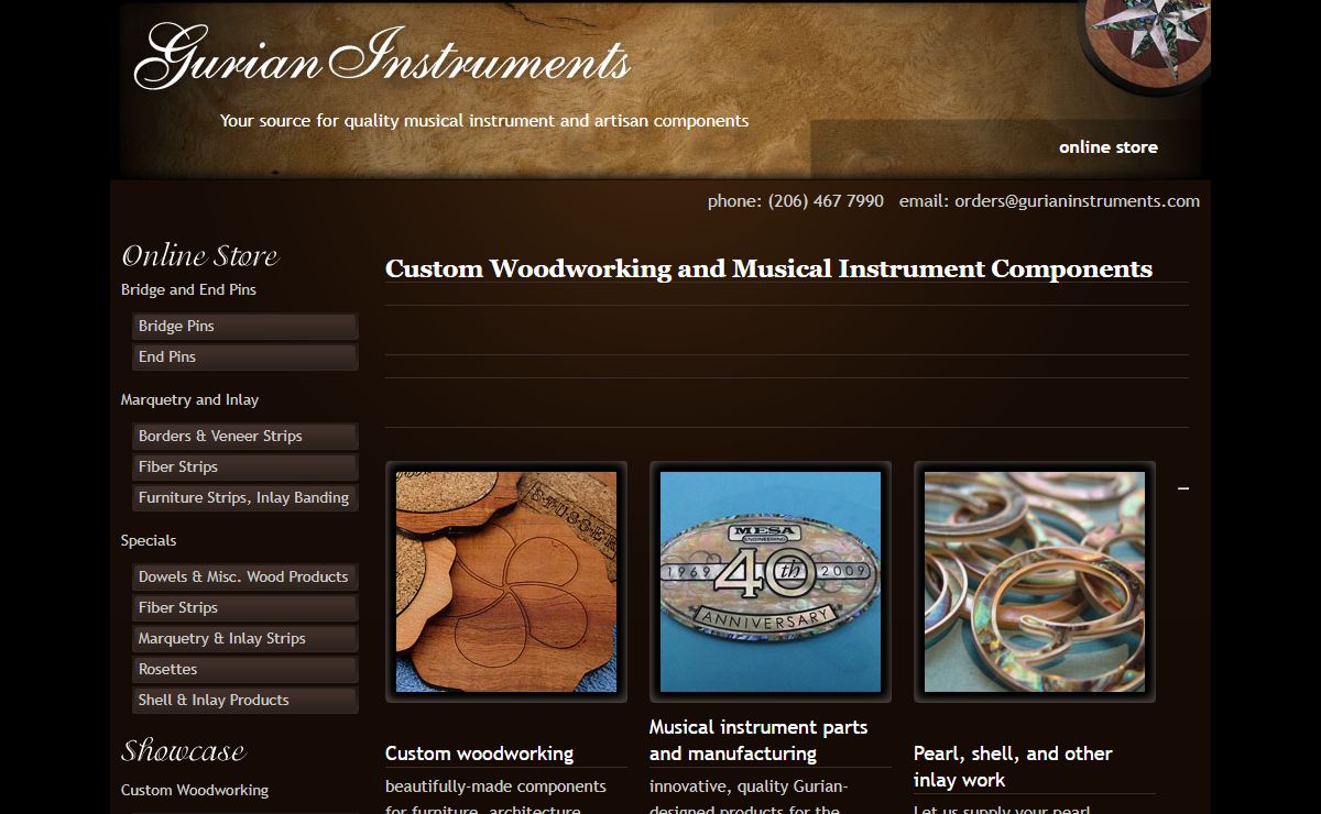Custom Woodworking and Musical Instrument Components - Gurian Instruments Gurian Instruments
