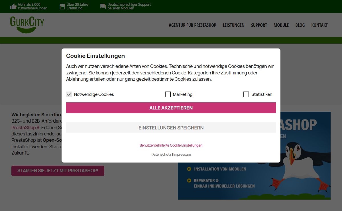 Gurkcity Webdesign: Homepage Erstellung & Webdesign Online-Shop