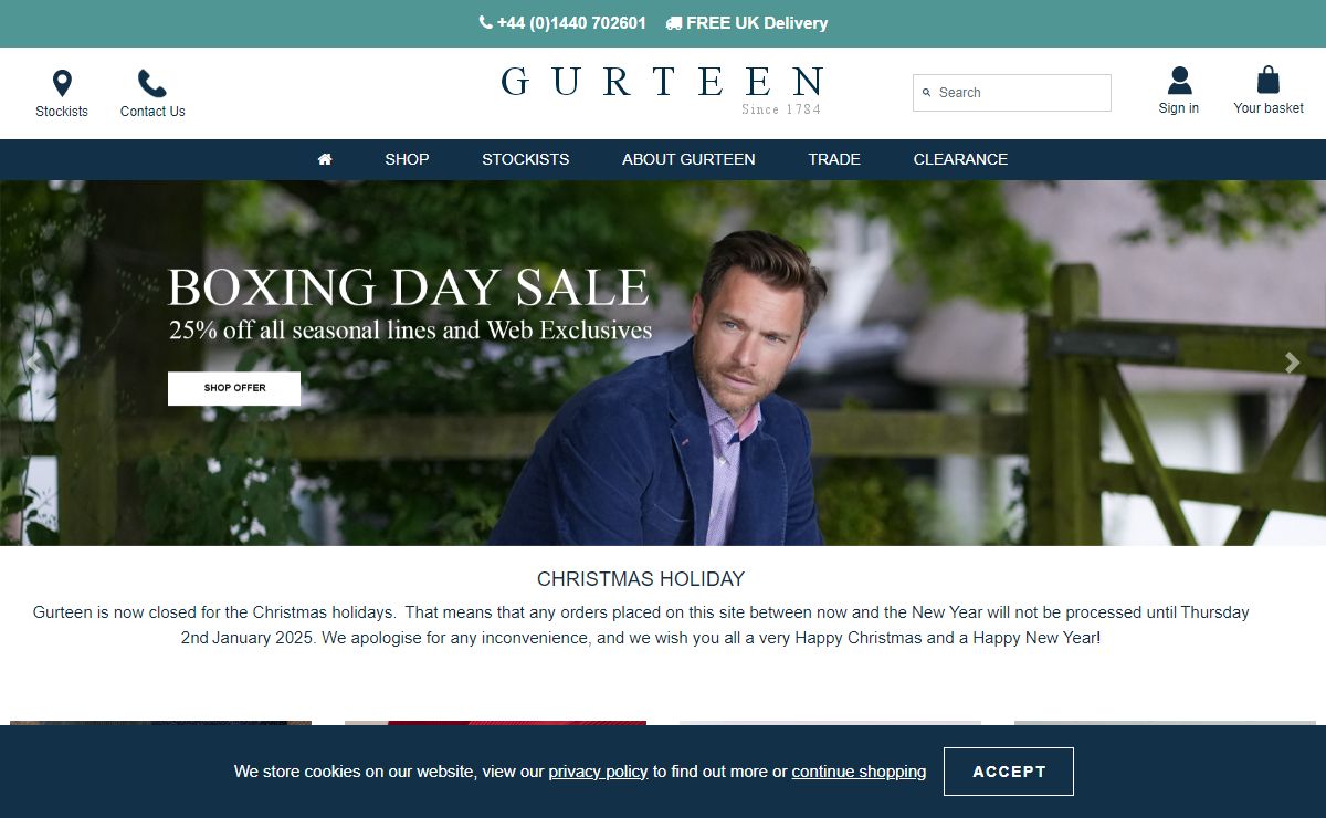 Men's Clothing | Chinos, Cords & Jackets | Gurteen Menswear