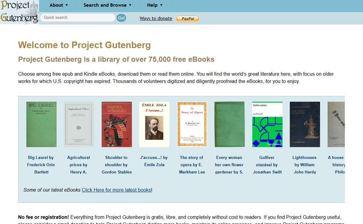 Free eBooks | Project Gutenberg