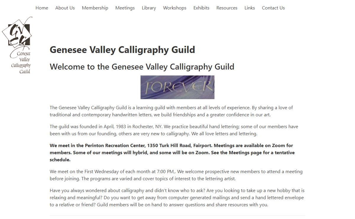 Genesee Valley Calligraphy Guild — Genesee Valley Calligraphy Guild