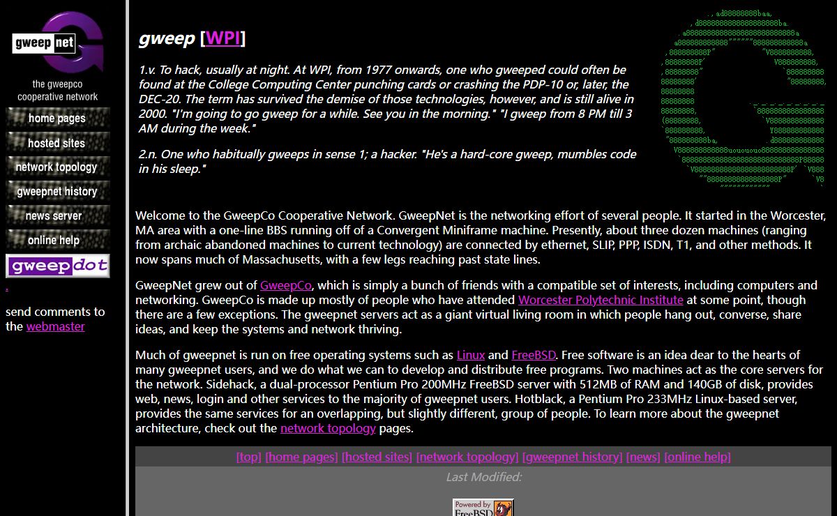 GweepNet : The GweepCo Cooperative Network