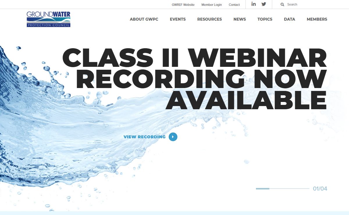 Protection, Conservation, GWPC | Ground Water Protection Council
