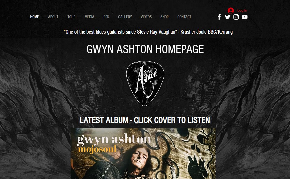 Gwyn Ashton International artist rock blues guitarist official website