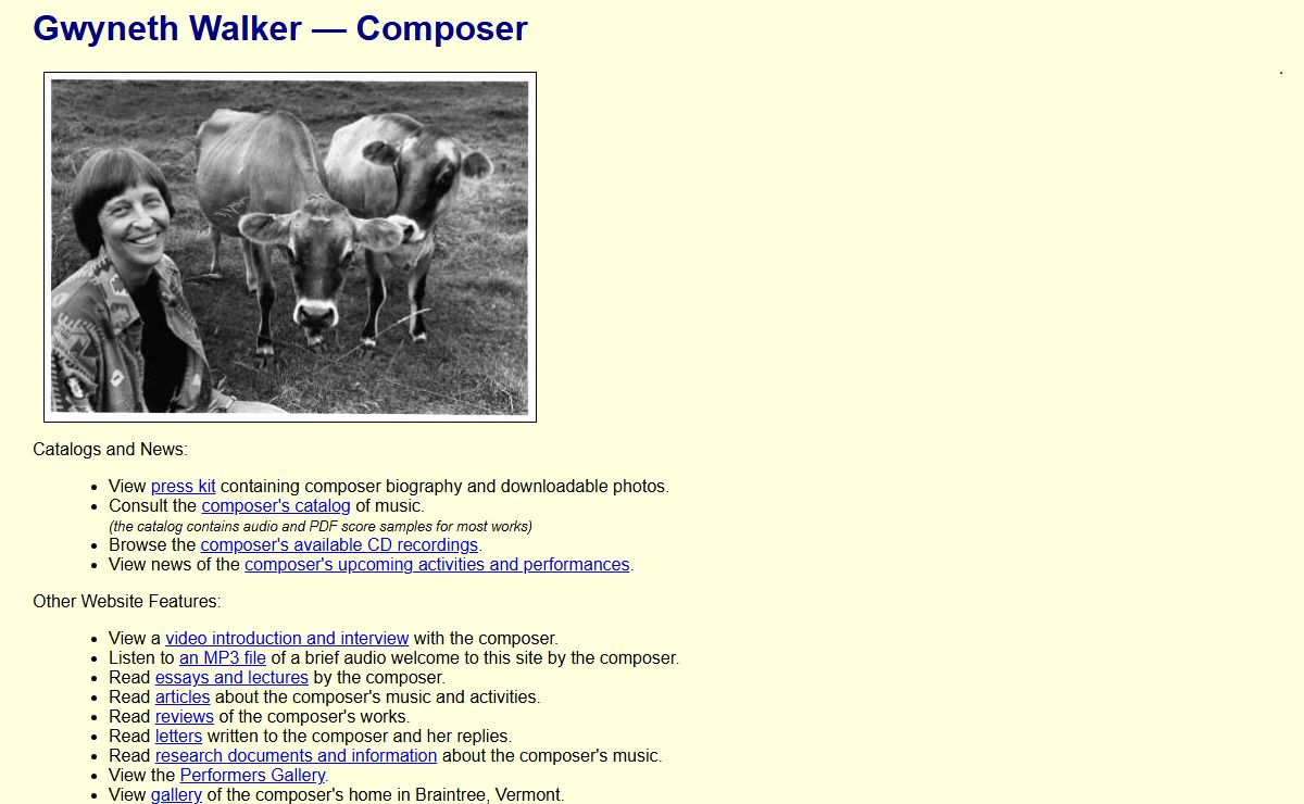Gwyneth Walker — Composer