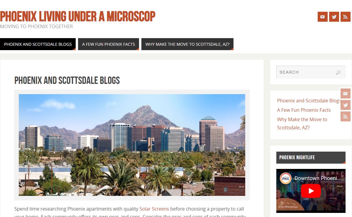 Phoenix Living Under a Microscop – Moving to Phoenix Together