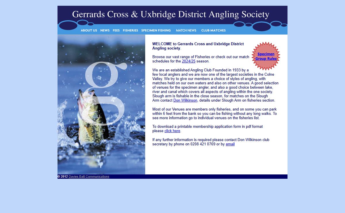 Gerrards Cross & Uxbridge District Angling Society