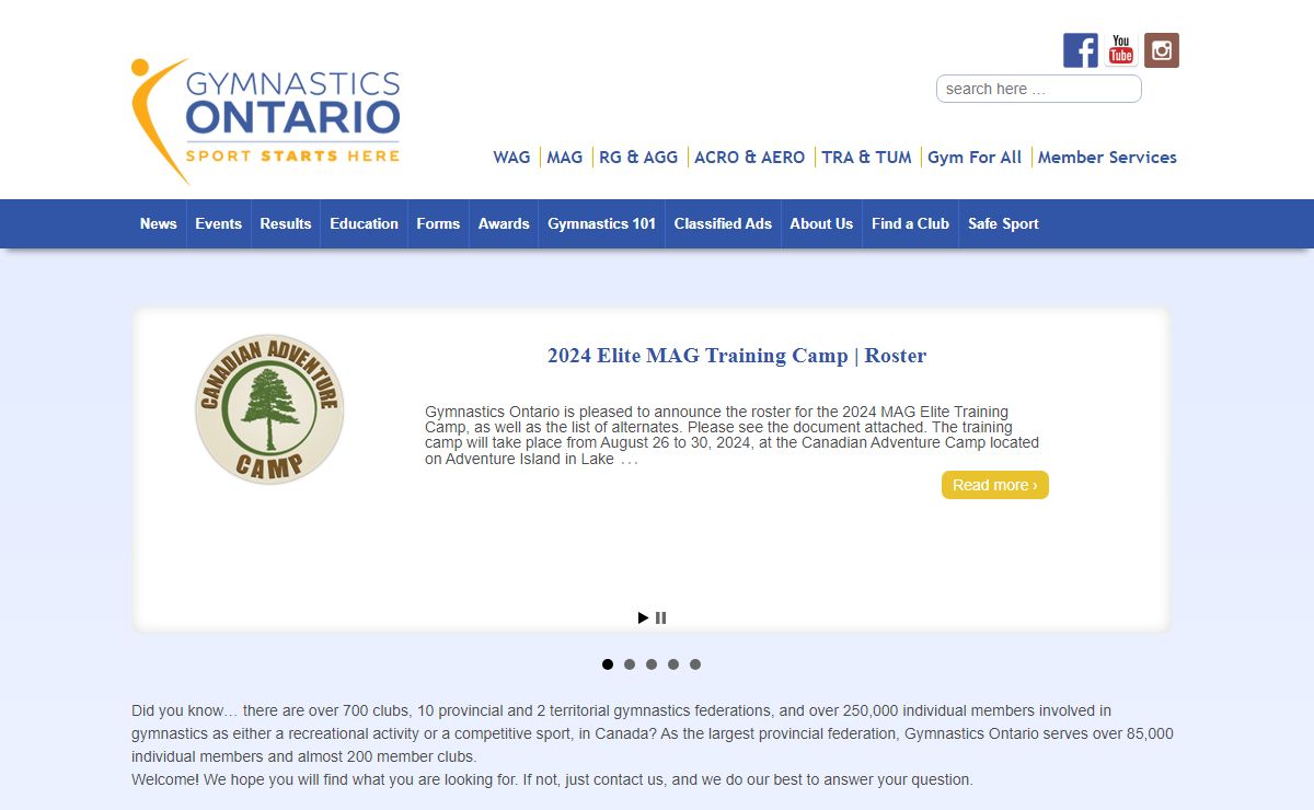 Gymnastics Ontario | Sport Starts Here…