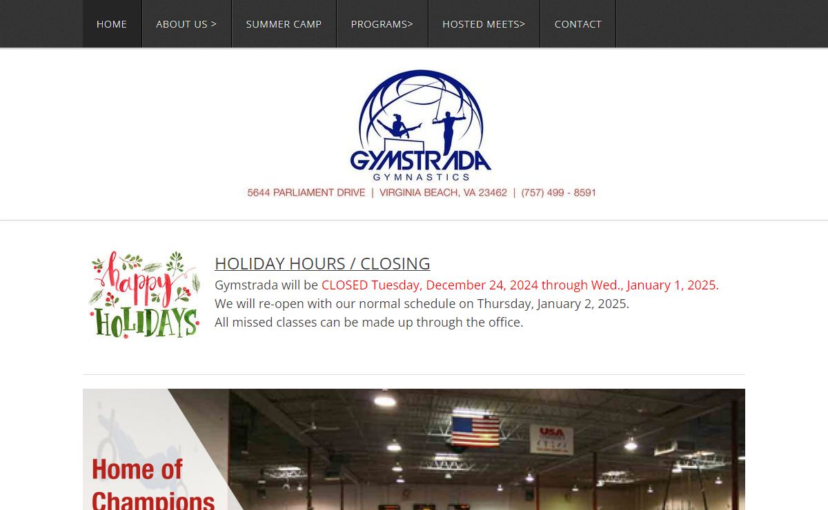 Gymstrada Gymnastics - Finest Gymnastic Program in Hampton Roads