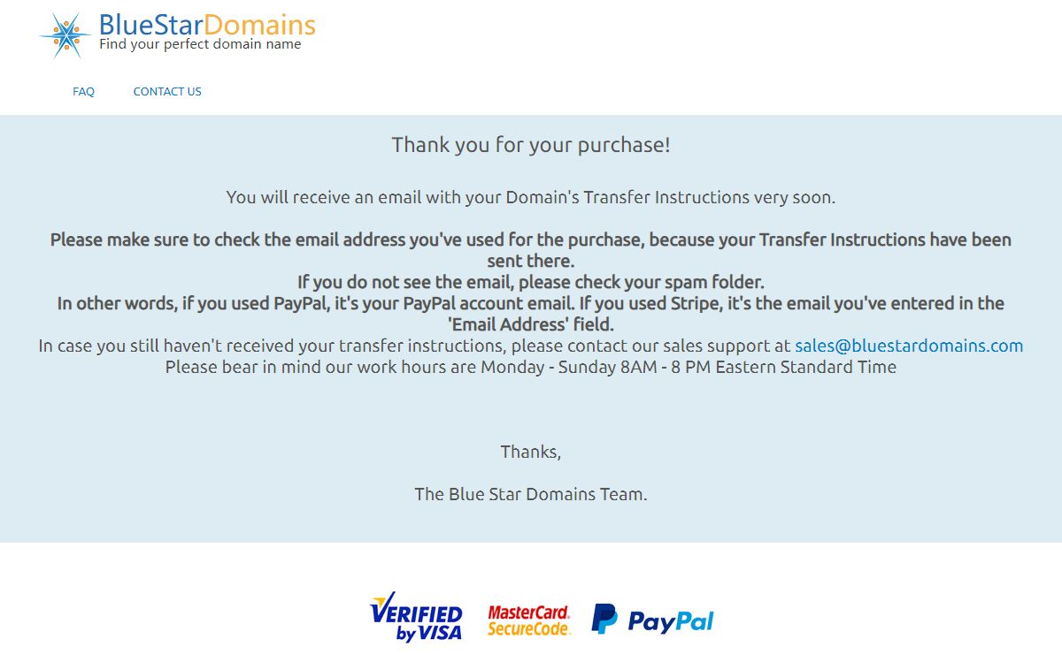 Blue Star Domains