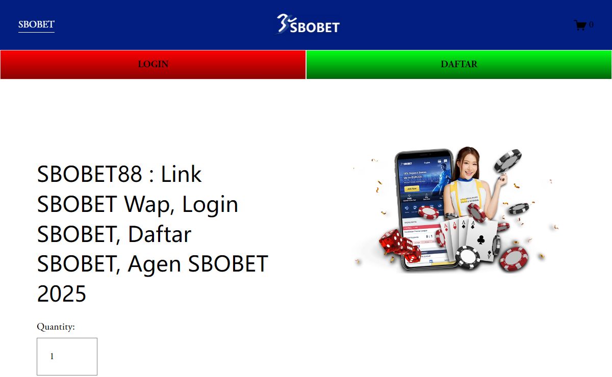SBOBET88 : Link SBOBET Wap, Login SBOBET, Daftar SBOBET, Agen SBOBET 2025