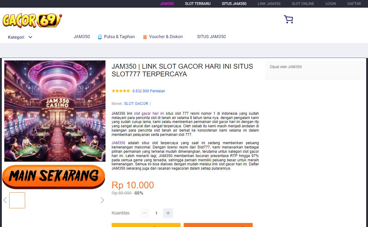 JAM350 | LINK SLOT GACOR HARI INI SITUS SLOT777 TERPERCAYA