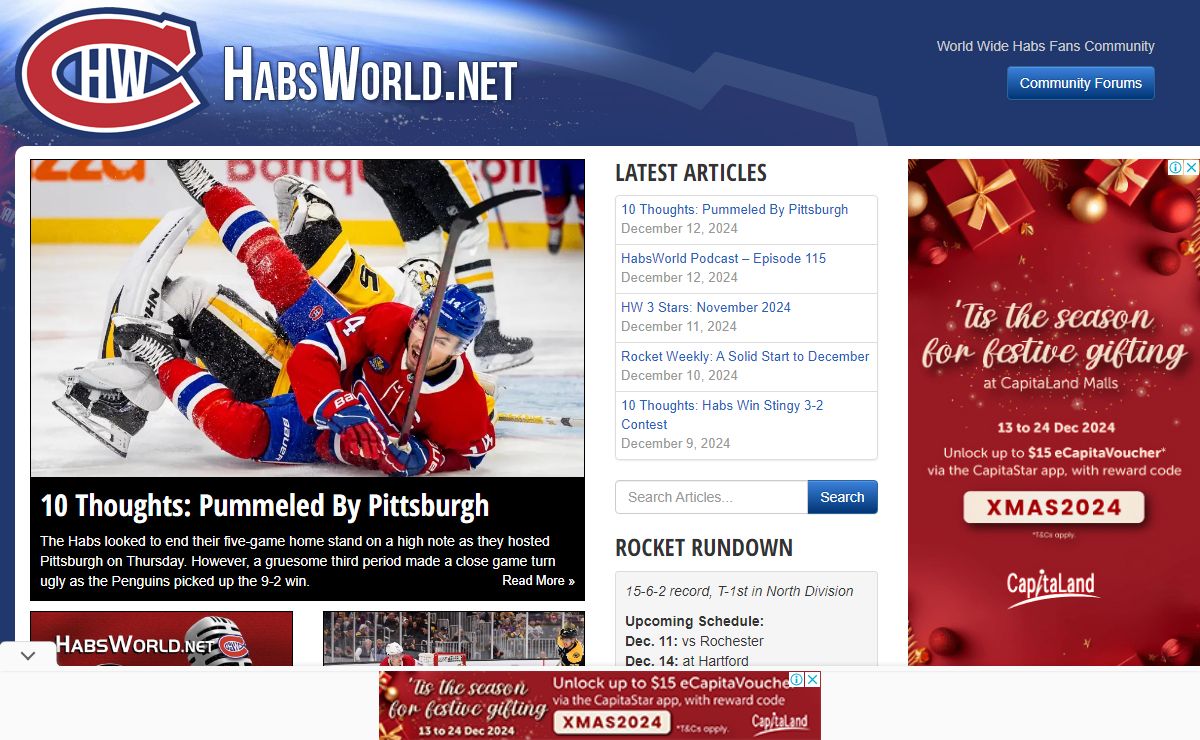 HabsWorld.net – World Wide Habs Fans Community