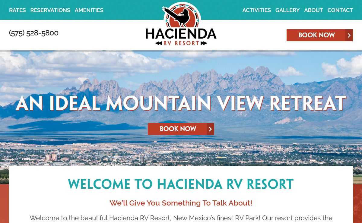 Hacienda RV Resort | Las Cruces New Mexico RV Park Campground
