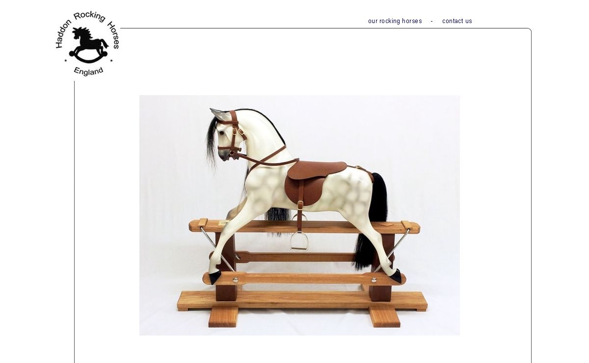 Haddon Rocking Horses. The traditional handmade contemporary rocking horse maker.
