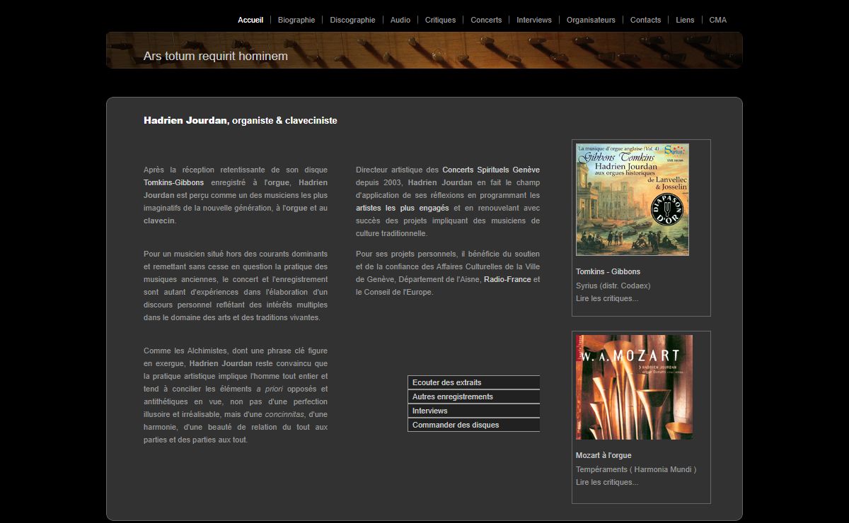 Hadrien JOURDAN - Musique Baroque : orgue, clavecin
