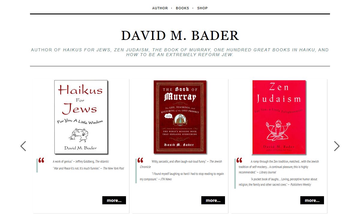 Books by David M. Bader
