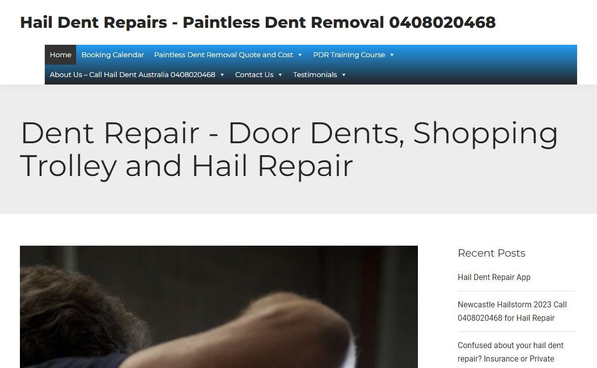 Hail Dent Repairs – Paintless Dent Removal 0408020468 – Dent Repair – Door Dents, Shopping Trolley and Hail Repair