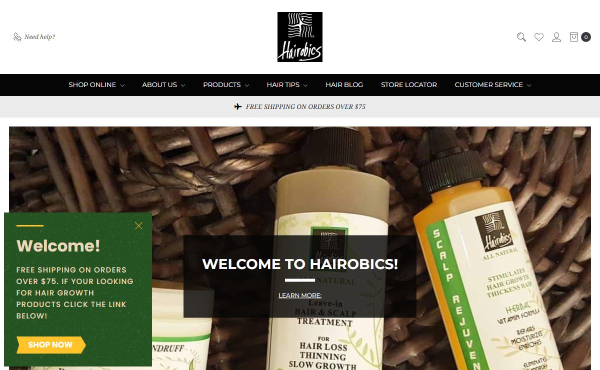 Hairobics All Natural | Natural Hair Products for Slow Growth, Thinning Hair, Dandruff, Itchy Scalp, Damaged Hair, Braids, Locs, Twists, Cornrows, Hair Treatments
