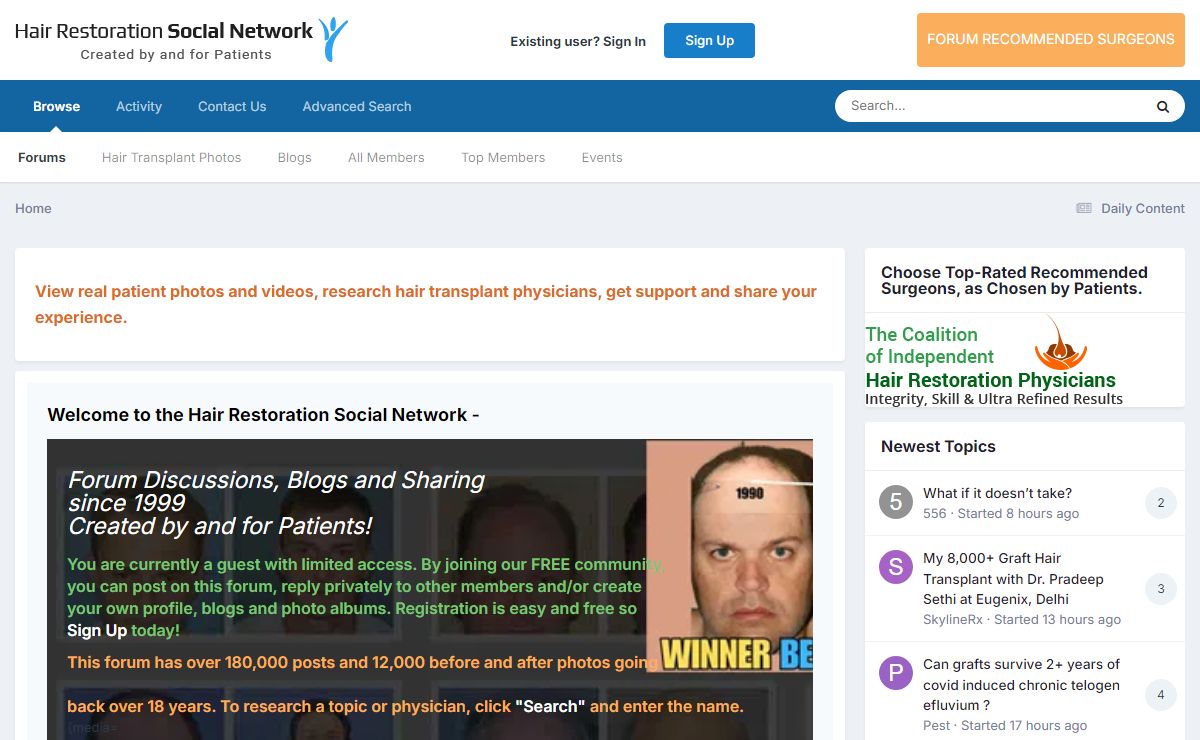 Forums - Hair Restoration Network - Community For and By Hair Loss Patients