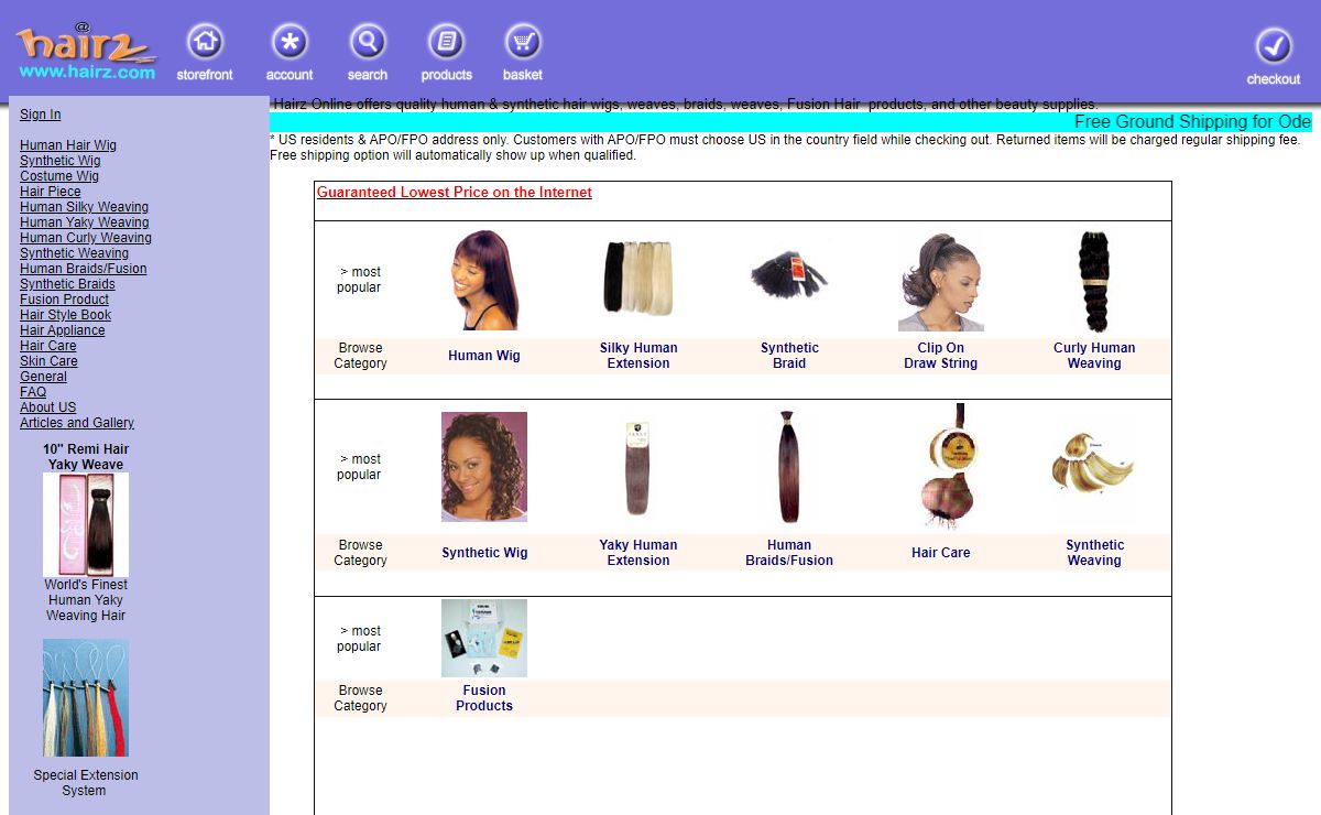 Hairz Online - wig, hair extension,beauty supplies