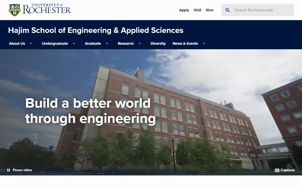 Hajim School of Engineering & Applied Sciences : University of Rochester