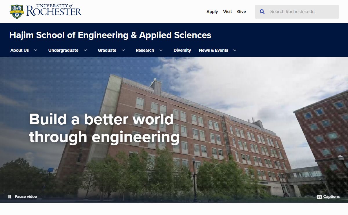 Hajim School of Engineering & Applied Sciences : University of Rochester