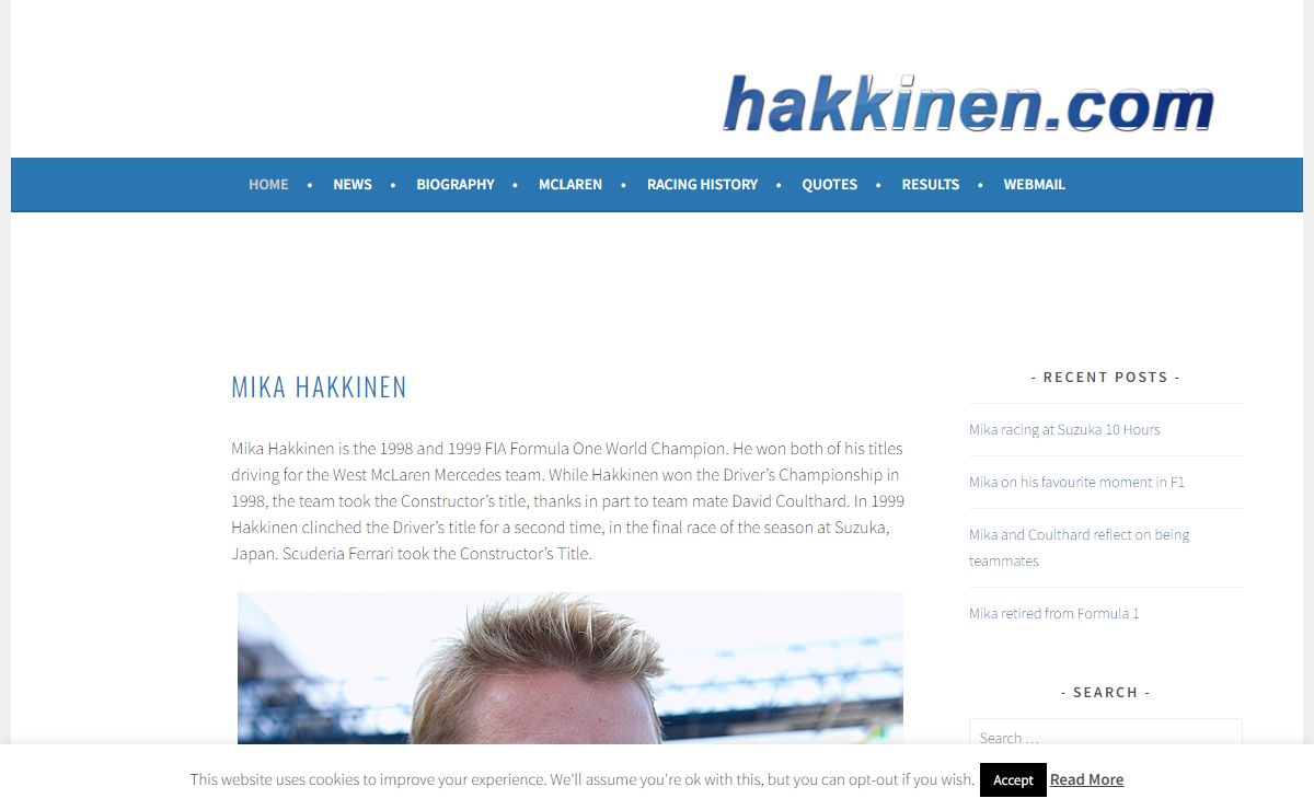 Mika Hakkinen - hakkinen.com