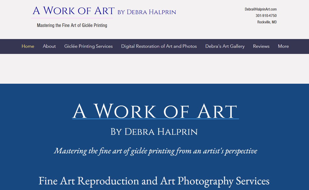 Fine Art Giclée Printing Services | A Work of Art by Debra Halprin