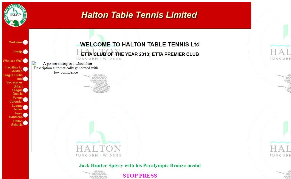 Halton Table Tennis Limited